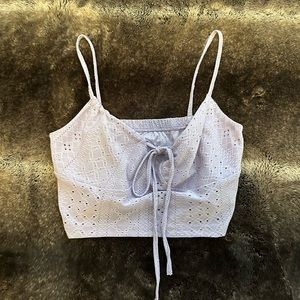Lavender Purple Cropped Tank Top